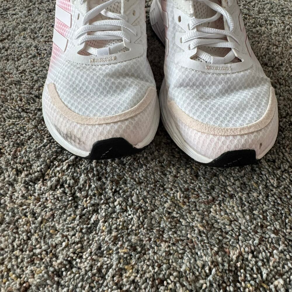 Adidas Light Motion Duramo Trainers Running Shoes Women's Size 8 White & Pink - Picture 3 of 10